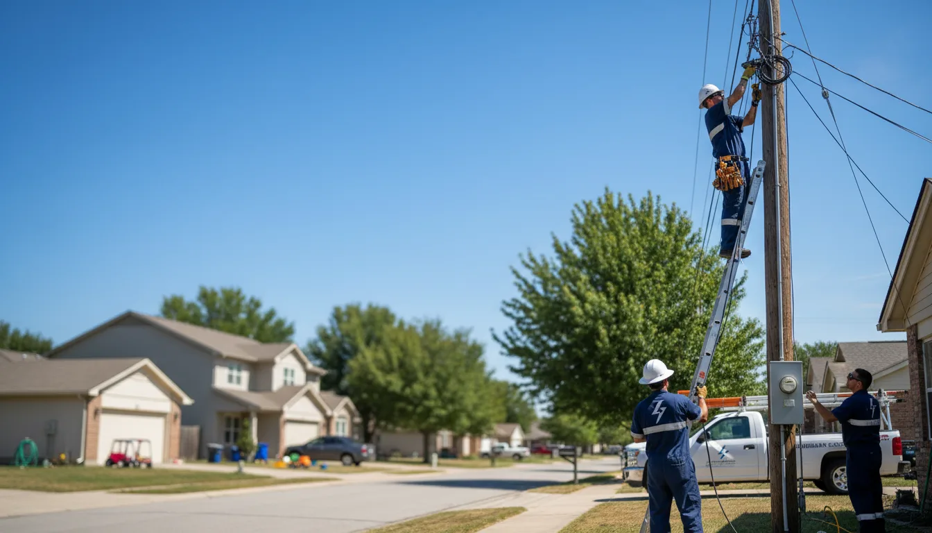 Residential electrician providing installation services in Meridale, NY